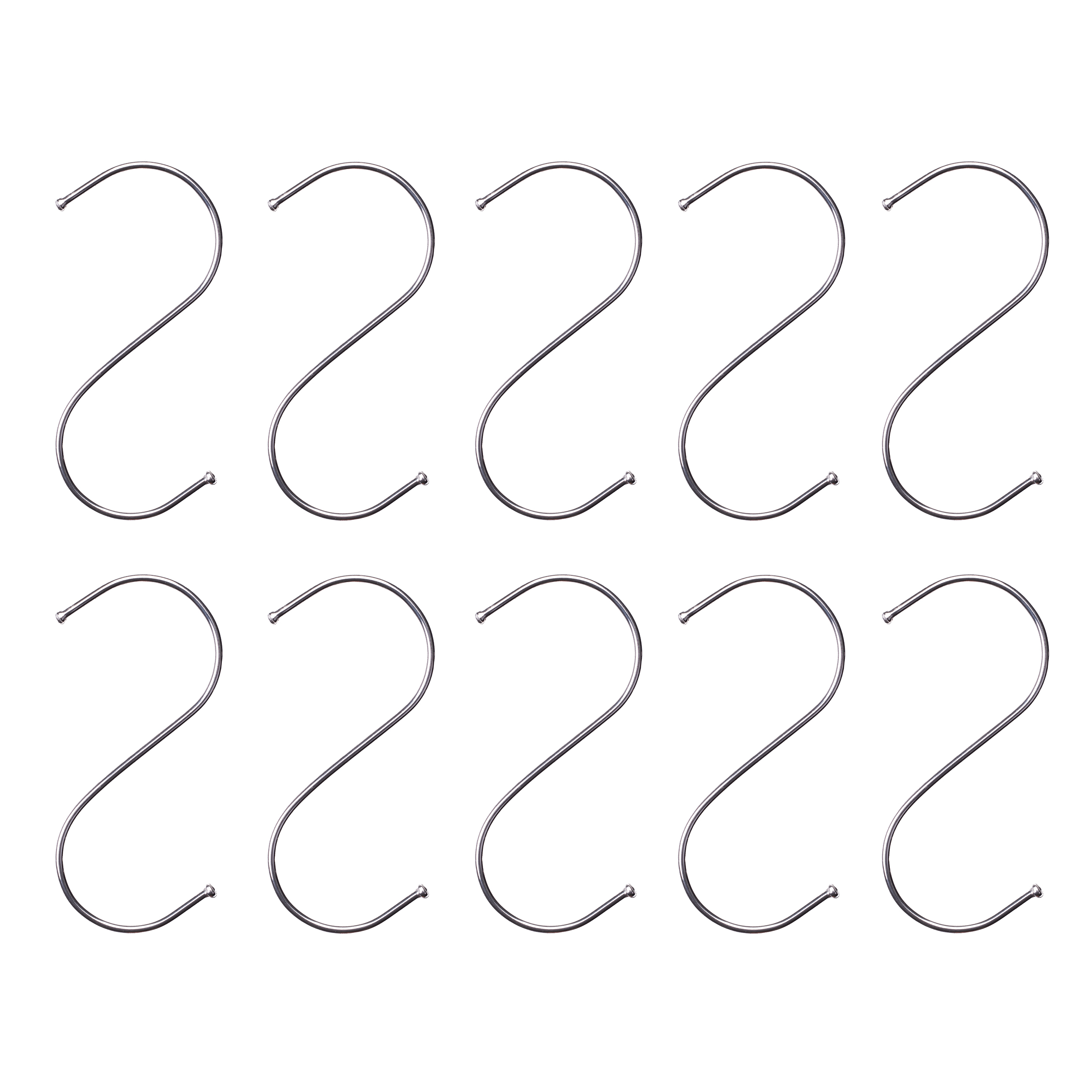QUVIO Ophanghaken - Zilver - 12 cm (h) - 10 stuks