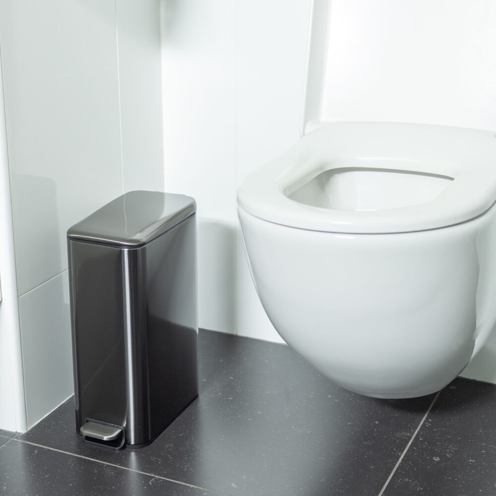 quvio-prullenbak-8-l-metaal-zilver