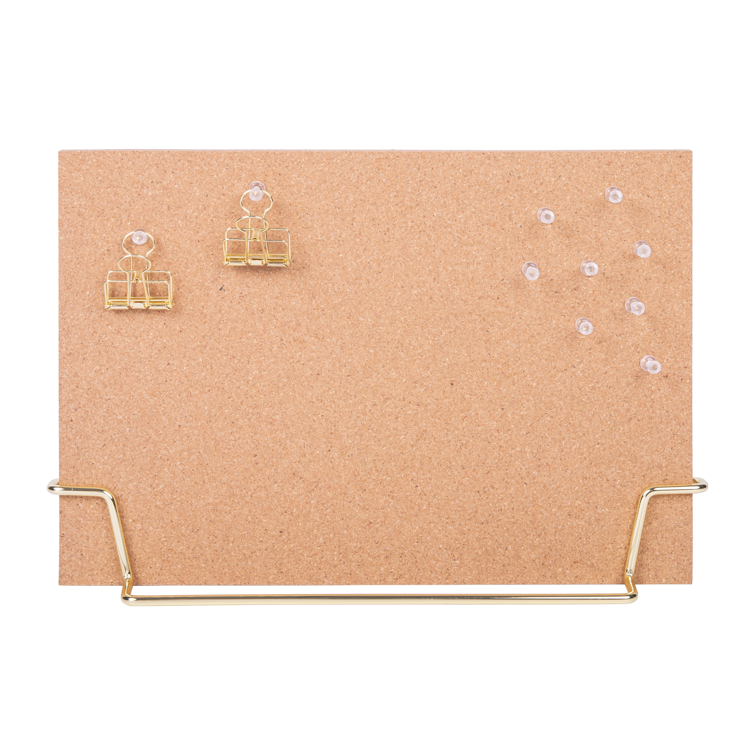 QUVIO Memobord / Kurkbord - 6,5 x 32 x 23 cm - Goud