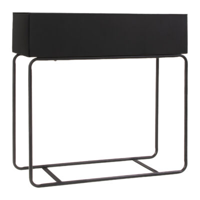 plantenbak metaal zwart