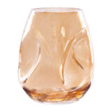 QUVIO Vaas gekreukt – Maat S – Glas – Beige