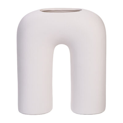 bloemenvaas keramiek wit