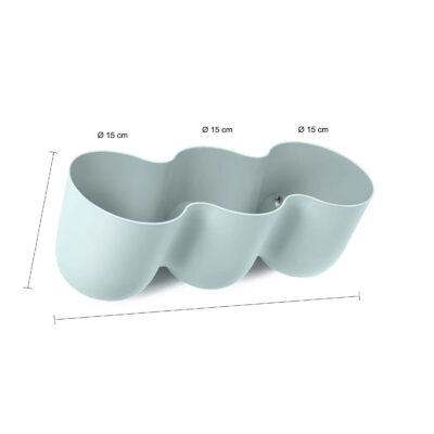 afmetingen bloempot wand