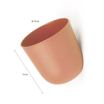 bloempot terracotta wandmontage