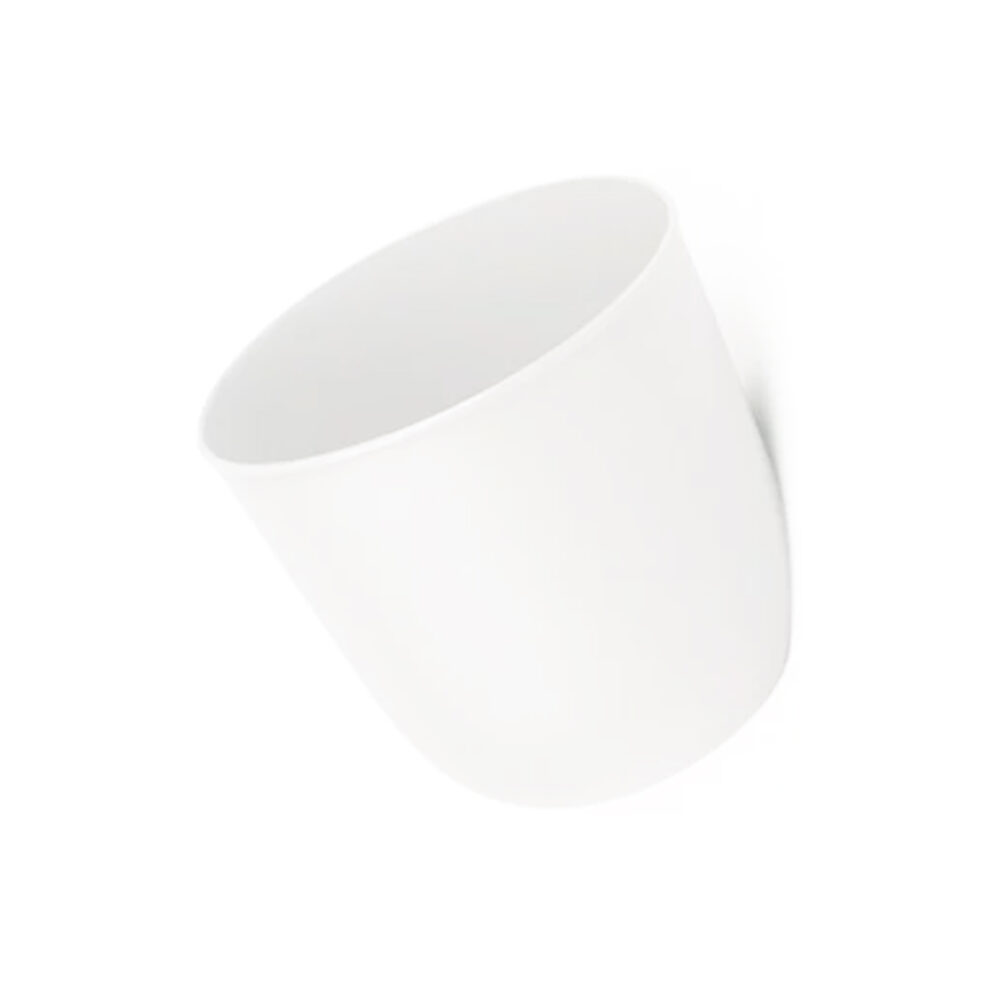 QUVIO Bloempot voor aan de wand – Diameter 15 cm – Wit