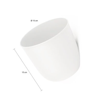 bloempot ophangen wit