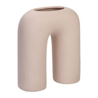 droogbloemen vaas beige u vorm