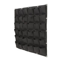 plant wand vilt zwart 36 vakken