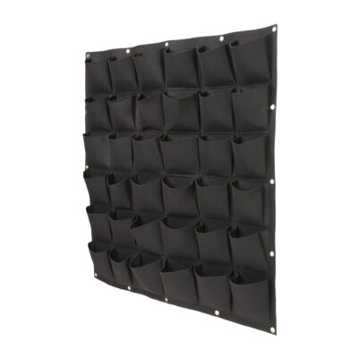 plant wand vilt zwart 36 vakken