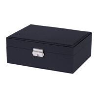 juwelendoos zwart pu leer