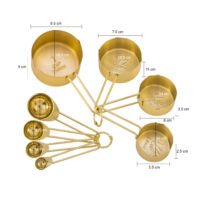 maatlepels maatcupjes goud