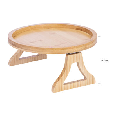 QUVIO Armleuning dienblad met inklapbare armen – Bamboe