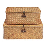QUVIO Opbergmand – Maat S – Rotan – Bruin