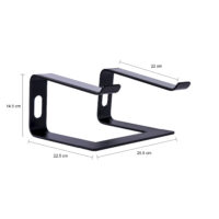 functionele zwarte laptopstandaard