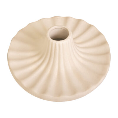 kandelaar, ronde kandelaar, kaarsenhouder, beige keramiek, decoratieve accessoire, veelzijdige kandelaar,