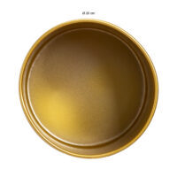 QUVIO Plantenstandaard metaal – 22x22x75 cm – Goud – M