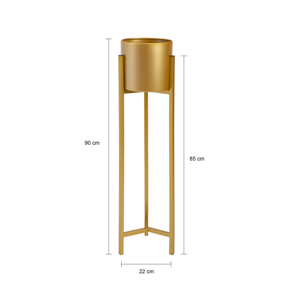 gouden plantenrek