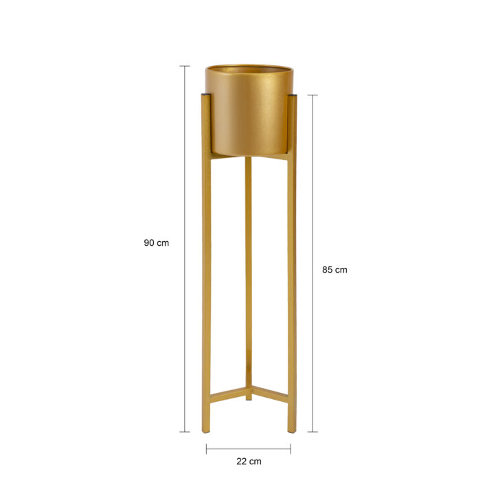 gouden plantenrek