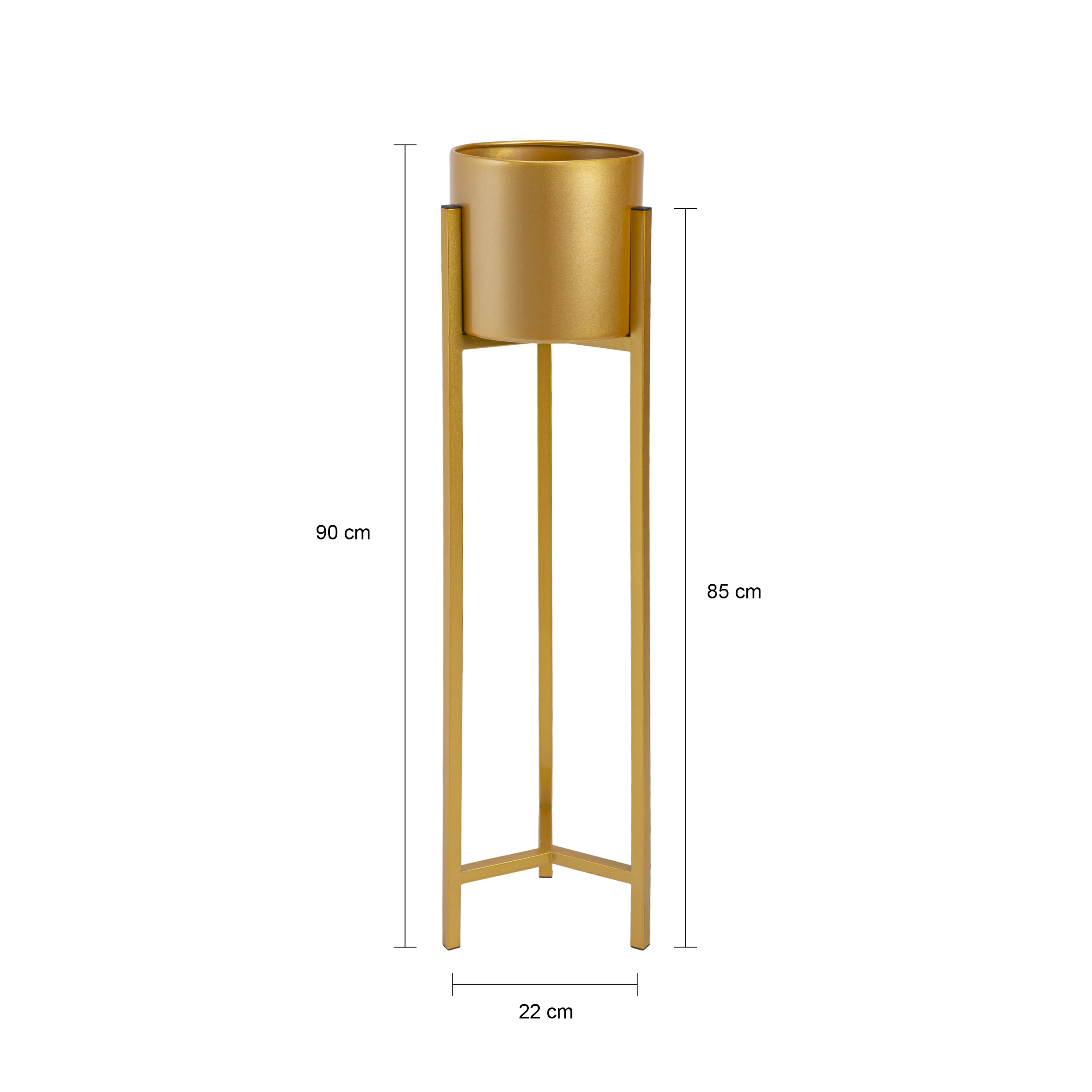 gouden plantenrek