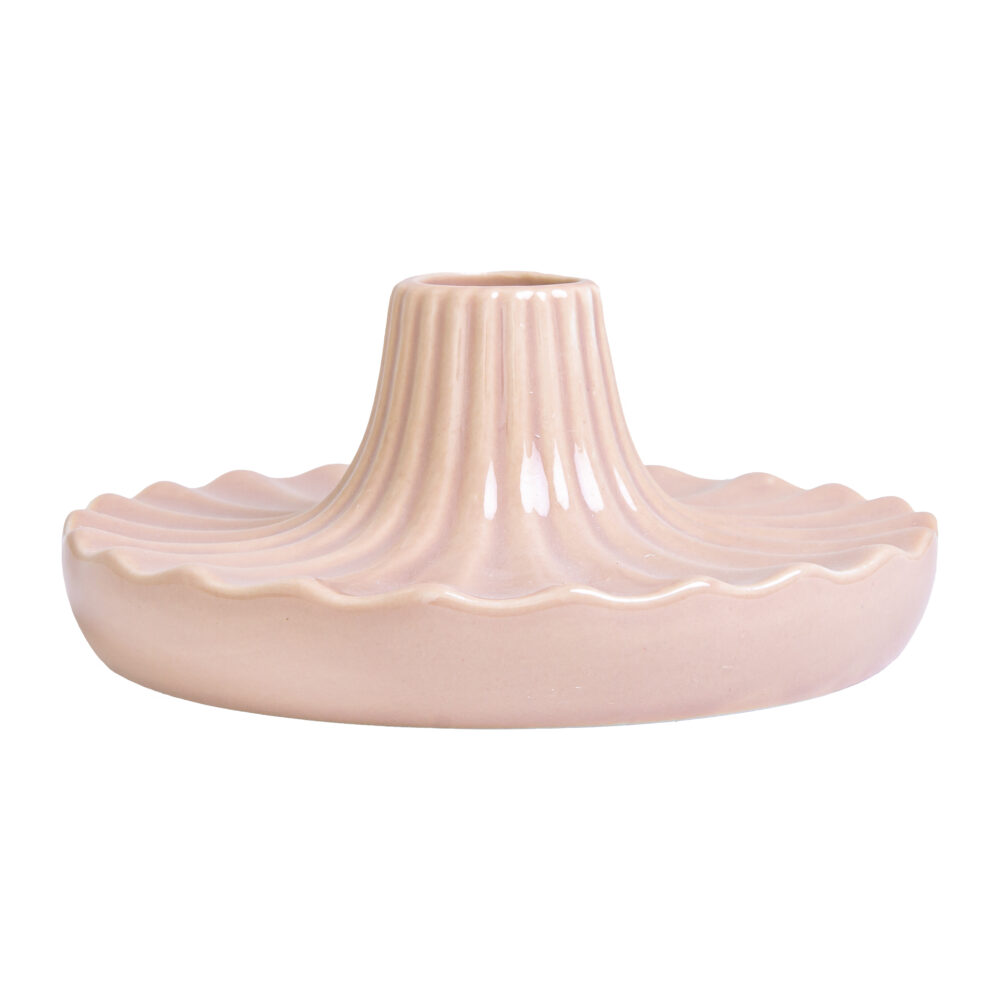 kandelaar, kaarsenhouder, ronde kandelaar, decoratieve accessoire, Veelzijdige kandelaar, Kandelaar oudroze