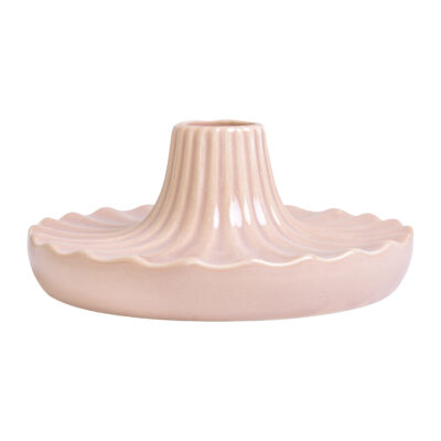 kandelaar, kaarsenhouder, ronde kandelaar, decoratieve accessoire, Veelzijdige kandelaar, Kandelaar oudroze