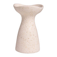 kaarsenhouder, keramische kandelaar, kandelaar, uniek model, zandloper vorm, woonaccessoires, praktisch stuk