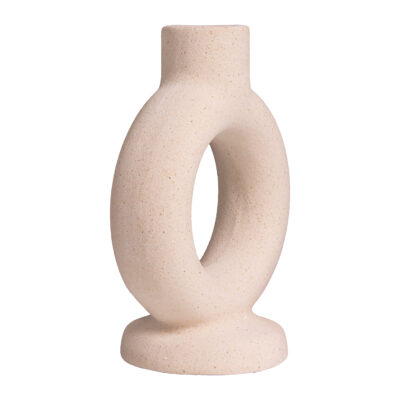 Ronde kandelaar, kandelaar, Ronde kaarsenhouder, wit keramiek, ronde vorm, veelzijdige kaarsenhouder