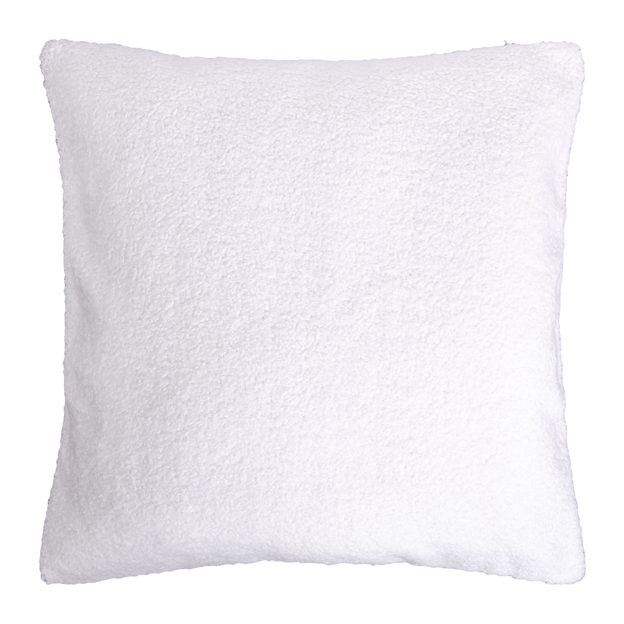 QUVIO Sierkussenhoes teddy - 45x45cm - Wit