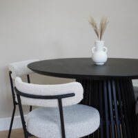 QUVIO Decoratieve vaas  met handvatten– Keramiek – Wit