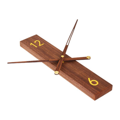 Muurklok - 40 cm - Hout - Donkerbruin