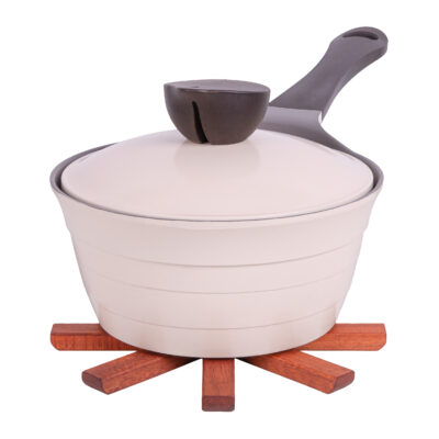 Pannenonderzetters op de boomvormige standaard - Set van 3 - Hout