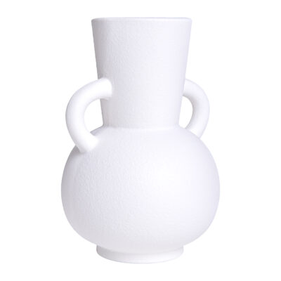 Vaas met handvatten - Keramiek - Wit
