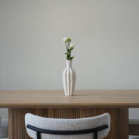 QUVIO Vaas organisch design – Keramiek – Wit