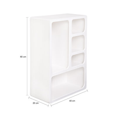Vakkenkast - 5 Vakken - Wit