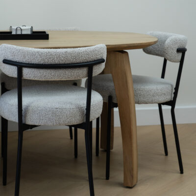 Lewis & Loft Eettafel Luna – FSC®-gecertificeerd mangohout – Deens ovaal – 220 x 110 cm – Naturel