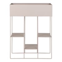 plantenbak, Plantenstandaard met 3 planken, plantenbak met 3 planken in beige, plantensteun, plantenstandaard,