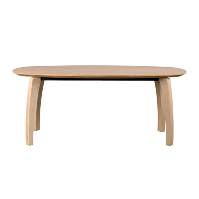 Lewis & Loft Eettafel Luna – FSC®-gecertificeerd mangohout – Deens ovaal – 220 x 110 cm – Naturel