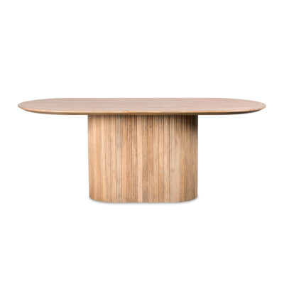 Lewis & Loft Eettafel Lynn – Ovaal – 200×90 cm – FSC®-gecertificeerd mangohout – Naturel