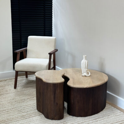 QUVIO Vaas organisch design – Keramiek – Wit