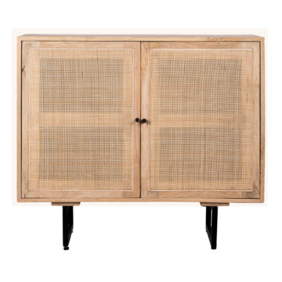 Lewis & Loft Dressoir Lucas – Met 2 deuren – FSC®-gecertificeerd mangohout – Rotan – Naturel