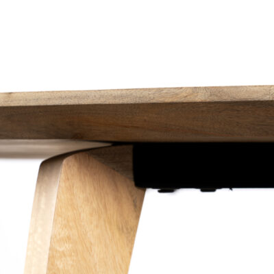 Lewis & Loft Eettafel Luna – FSC®-gecertificeerd mangohout – Deens ovaal – 180×100 cm – Naturel