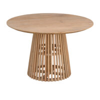 Lewis & Loft Eettafel Levi – FSC®-gecertificeerd mangohout – Rond – Ø 120 cm – Naturel