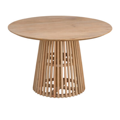 Lewis & Loft Eettafel Levi – FSC®-gecertificeerd mangohout – Rond – Ø 120 cm – Naturel