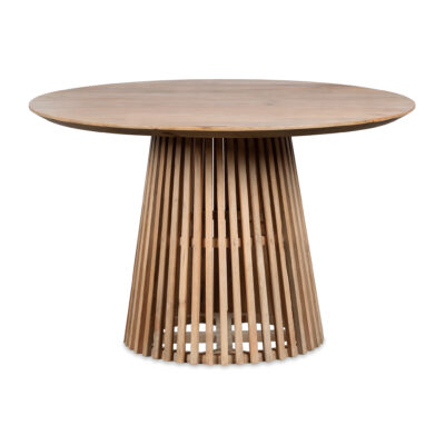 Lewis & Loft Eettafel Levi – Rond – FSC® gecertificeerd mangohout – Ø120 cm – Bruin