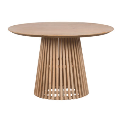 Lewis & Loft Eettafel Levi – FSC®-gecertificeerd mangohout – Rond – Ø 120 cm – Naturel