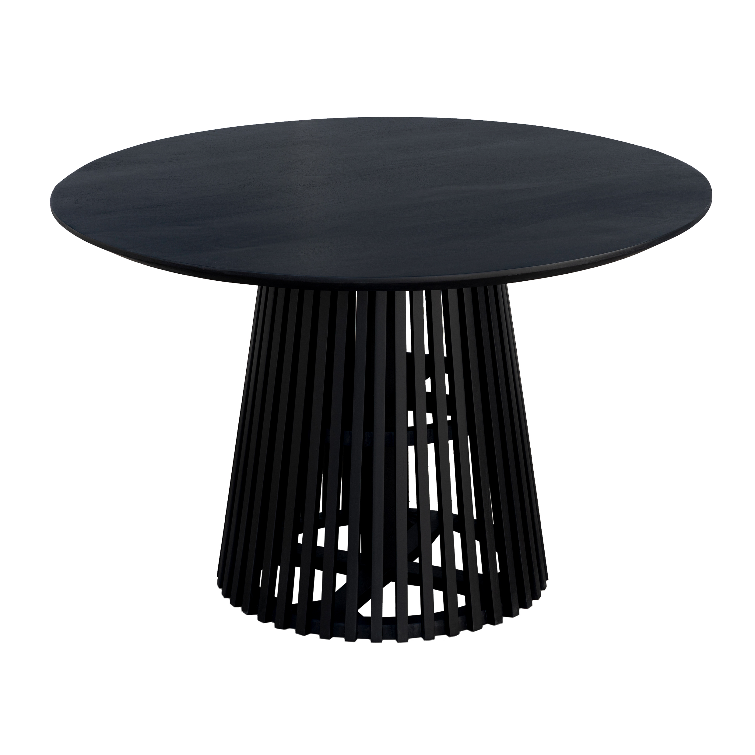 Lewis & Loft Eettafel Levi – Rond – FSC®-gecertificeerd mangohout – Ø120 cm – Zwart