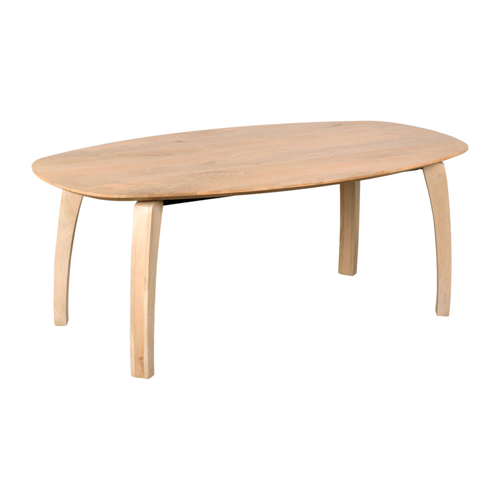 Lewis & Loft Eettafel Luna – FSC®-gecertificeerd mangohout – Deens ovaal – 180×100 cm – Naturel