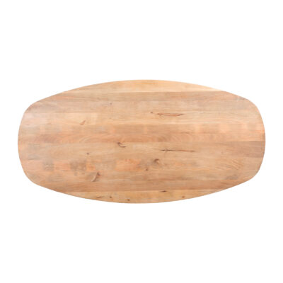 Lewis & Loft Eettafel Luna – FSC®-gecertificeerd mangohout – Deens ovaal – 180×100 cm – Naturel