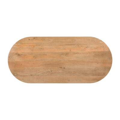 Lewis & Loft Eettafel Lynn – Ovaal – 200×90 cm – FSC®-gecertificeerd mangohout – Naturel