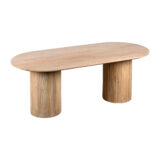 Lewis & Loft Eettafel Lynn – Ovaal – 200×90 cm – FSC®-gecertificeerd mangohout – Naturel